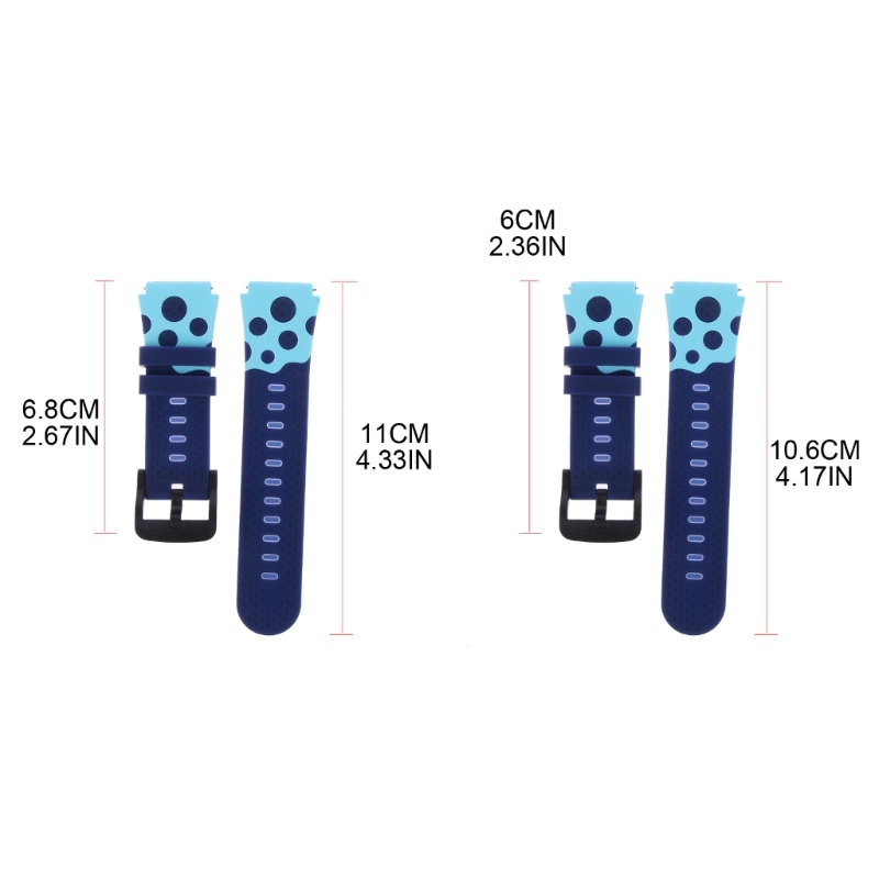 [3C] Dây đeo đồng hồ silicon thay thế Vòng đeo tay chống mồ hôi Chiều rộng 16mm / 20mm
