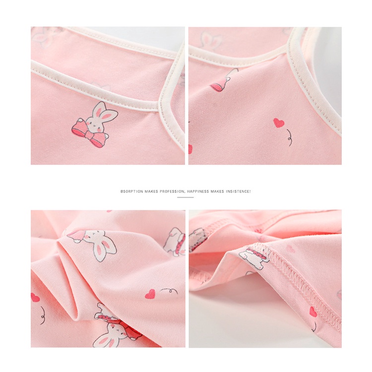Phong Cách Mới Bé Gái Áo 100-160cm Lycra Cotton Co Giãn Bé Gái Camole Bốn Mùa Có Thể Mặc Bé Gái Đế Vest BIO5