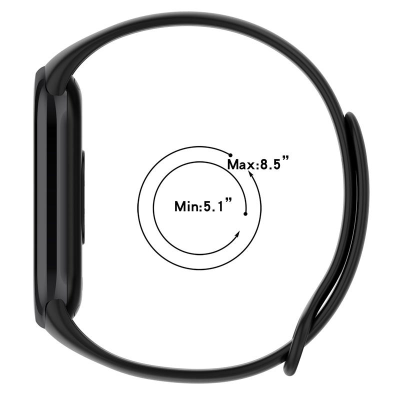 Dây đeo silicon mềm thay thế cho Xiaomi Mi Band 8/9/10, vòng cổ tay nhiều màu
