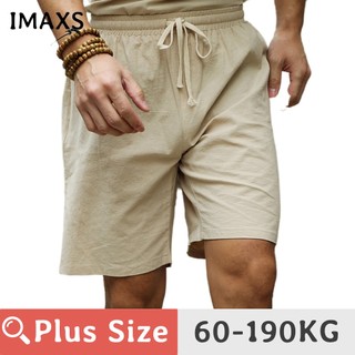Quần Short Vải Lanh Cotton Mỏng Ống Rộng PLUS SIZE 60-190KG Thời Trang Nam