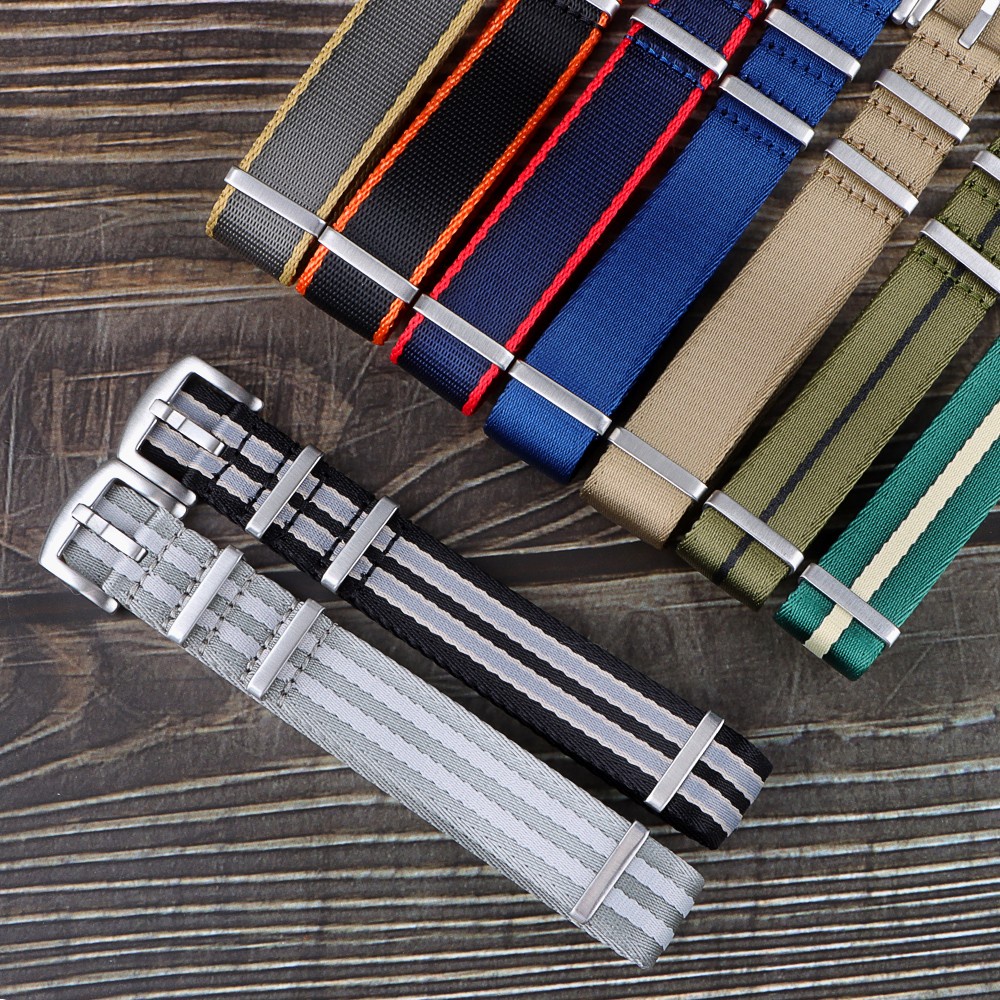 Dây Đeo Nylon Thay Thế Cho Đồng Hồ Thể Thao Nam Nữ NATO ZULU 20mm 22mm