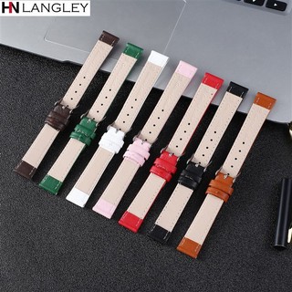 Dây Đeo Đồng Hồ Bằng Da Thật Mỏng Nhiều Màu 10mm 12mm 14mm 16mm 18mm 20mm 22mm