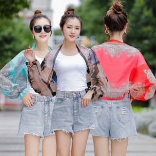Khăn choàng chống nắng TRACELIOIAN, Khăn choàng che tay chống tia cực tím voan, 2023 Khăn choàng chống nắng họa tiết hoa mỏng 60-80cm dành cho phụ nữ