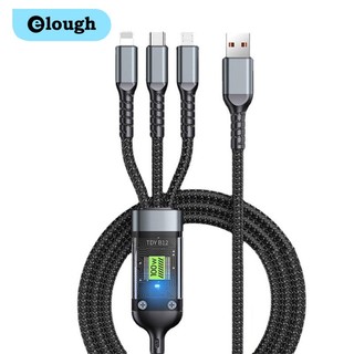 Dây Cáp Sạc Nhanh 3 Trong 1 100W Màn Hình Kỹ Thuật Số Dành Cho Xiaomi Samsung