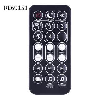 Godd Nâng cấp Điều khiển từ xa thay thế RE69151 Thanh điều khiển Hệ thống loa Soundbar ABS Remote cho âm thanh Polk Magnifi