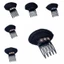 FUHUIOT DIY Dụng cụ tạo kiểu tóc, Đệm đầu tóc phồng hoa vô hình, Phụ kiện tóc lấp lánh Kẹp tóc Bím tóc vô hình Kẹp tóc Lady