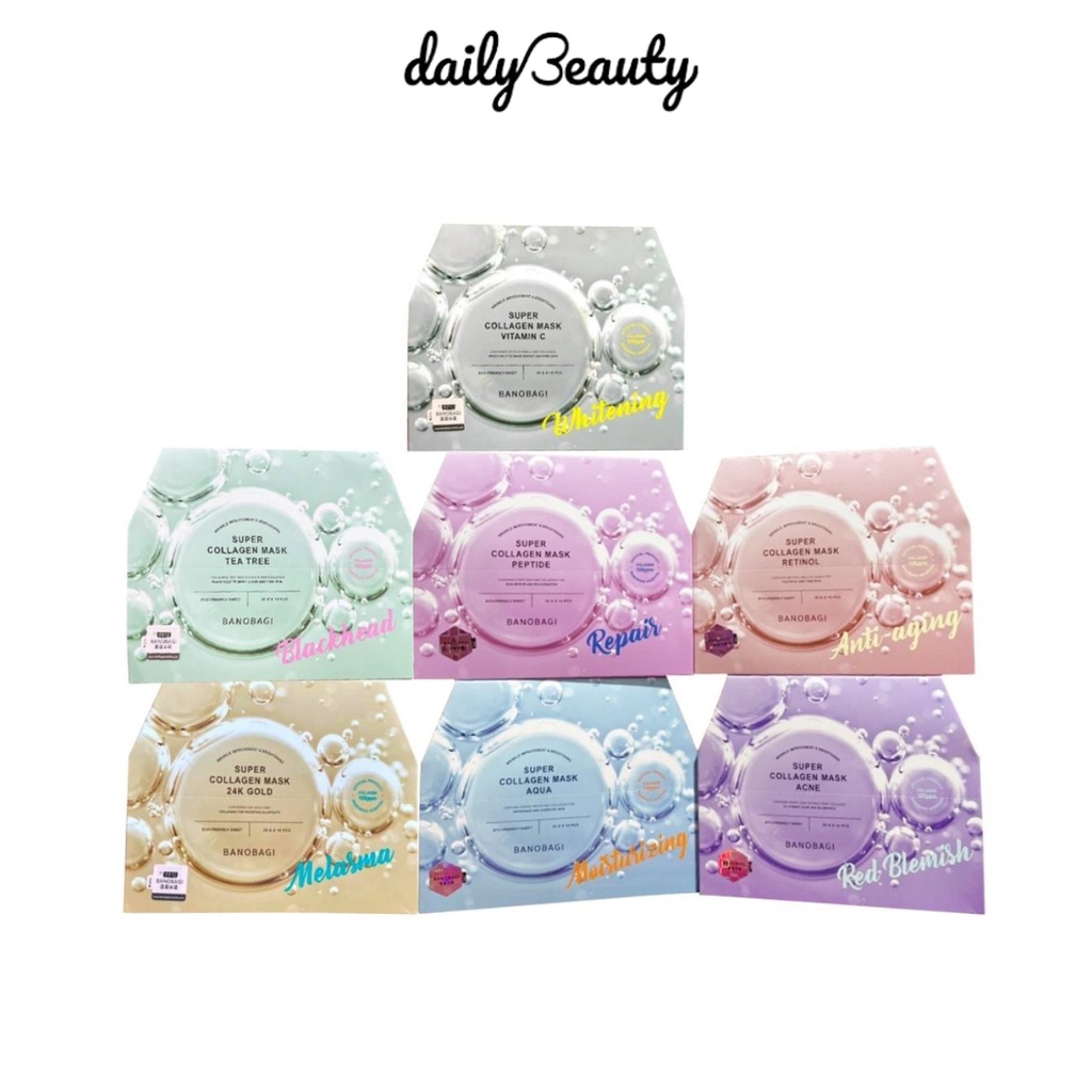 Ảnh Mặt Nạ Dưỡng Ẩm, Tăng Đàn Hồi Da, Căng Mướt Banobagi Super Collagen Mask  Daily Beauty 1