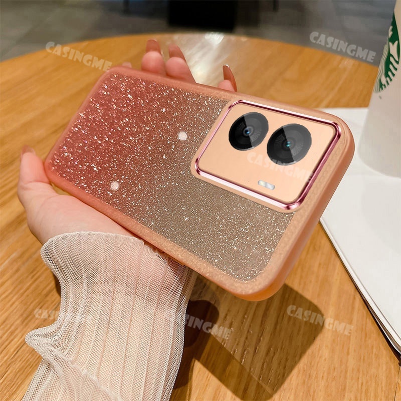 Iqoo z7x iqooz7x 5g 2023 vỏ lấp lánh sang trọng cho iqoo z7x iqooz7x z7 x 5g 2023 vỏ điện thoại trong suốt bằng silicon mềm bảo vệ ống kính máy ảnh ốp lưng chống va đập