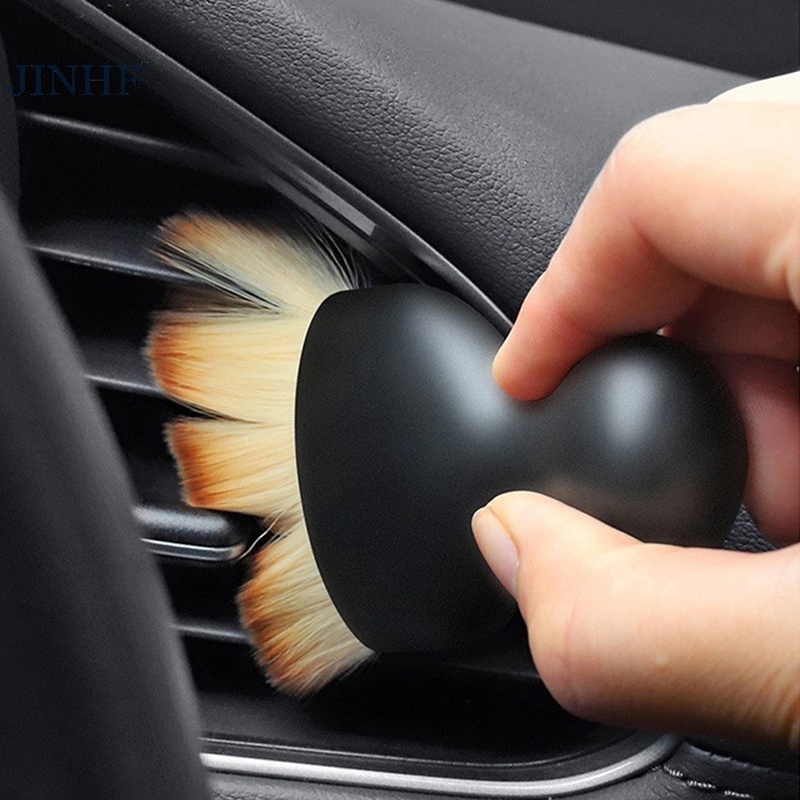 Bàn chải làm sạch nội thất ô tô JINHF Bảng điều khiển trung tâm Dụng cụ làm sạch Cửa thoát khí Làm sạch Bàn chải mềm với bàn chải loại bỏ bụi trên ô tô HOT
