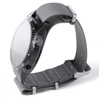 20mm 22mm Nylon Bện Dây Đeo Đồng Hồ Dây Đeo Cho Quân Sự Vải Gân Nam Nữ Vòng Tay Thể Thao Cho Samsung Galaxy Watch 6 5 4 3 40mm