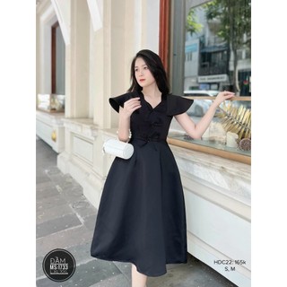 (SALE NGHĨ BÁN) [Chubby Bigsize] Đầm Nơ Dự Tiệc Thiết Kế Bigsize Tafta dáng dài sang trọng