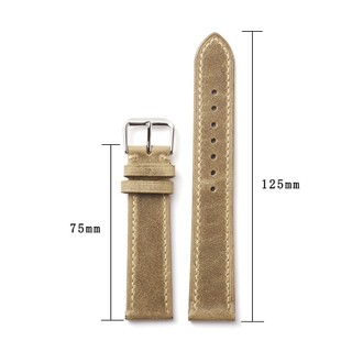 Dây Đeo Đồng Hồ Bằng Da Bò Siêu Mỏng Thay Đổi Màu 18mm 19 20mm 21 22mm Phong Cách Ý