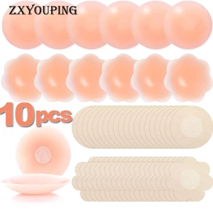 ZXYOUPING Bằng Silicone Không Dệt Tự Dính Dành Cho Nữ，Miếng dán ngực Vô Hình,miếng dán vú,dán ngực giấy