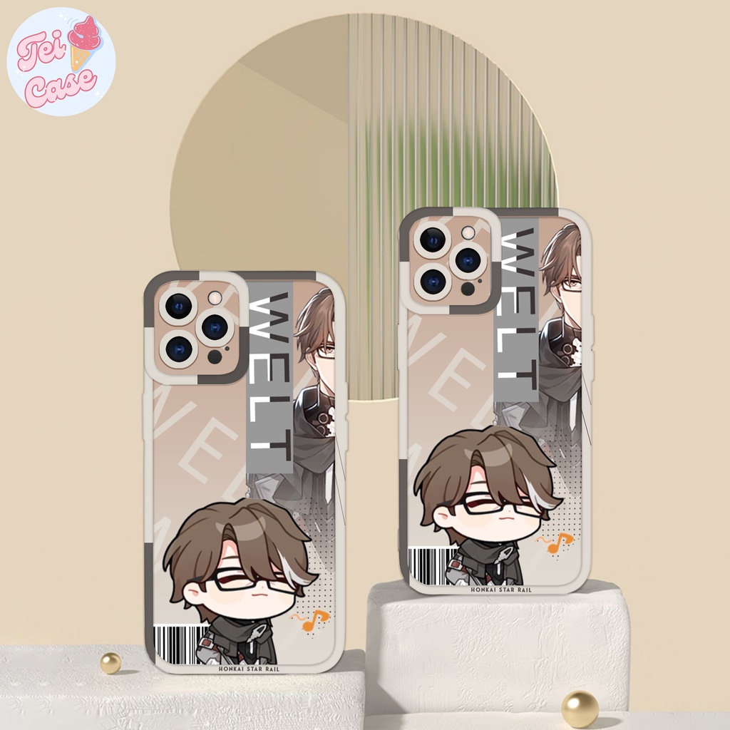 Ốp iphone 11 cạnh vuông Teicase Welt Yang chibi cus game honkai star ...