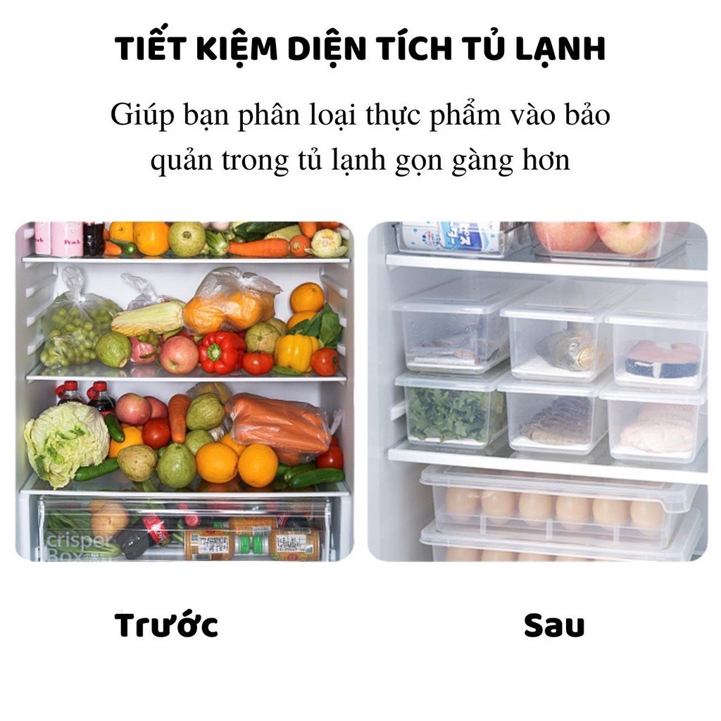 Hộp đựng thực phẩm có nắp đậy kèm khay ráo nước chất liện nhựa thực phẩm an toàn cho sức khỏe tiện lợi