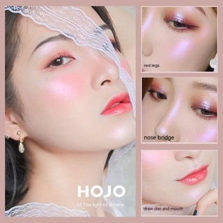 Phấn Bắt Sáng Và Tạo Khối 3D Lấp Lánh Siêu Lấp Lánh Lâu Trôi Chống Thấm Nước Không Dầu HOJO 3 Màu Để Chọn