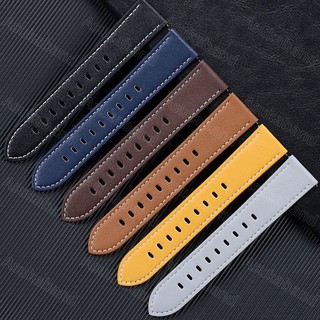 Dây Da Đồng Hồ Đeo Tay 20mm 22mm Cho Samsung Galaxy Watch 4 5 PRO 40mm 44mm 45mm GT2 3 PRO GTR