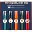 Set 5 đôi đũa kiểu nhật bằng sợi thủy tinh chống trượt phân chia thanh viên gia đình độc đáo 24.3cm