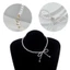 Mya Diamonds Bowknot Neckchain Siêu Cổ Tích Cổ Dây Xích Có Thể Điều Chỉnh Choker Dây Xích
