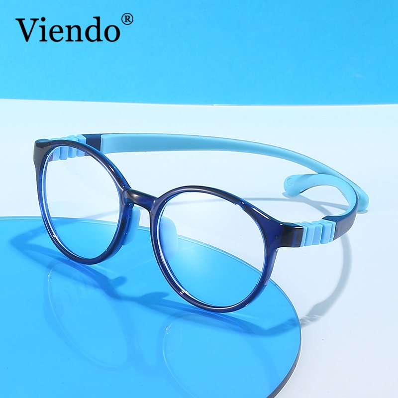 Kính Trẻ Em Chống Bụi VIENDO Kính Cận Gọng Tròn Kính Chống Tia UV Đổi Màu Khi Ra Nắng Thời Trang Cho Bé Từ 3-12 Tuổi