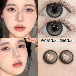 Yi tong nian 2023 kính áp tròng màu mới 14,5mm kính cận thị mềm sinh viên nữ làm đẹp mắt đồng hành 0,00 ~ -8,00 độ