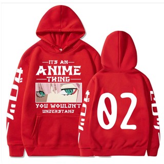 Áo Hoodie Tay Dài In Họa Tiết Anime Darling In The Franxx Phong Cách Harajuku Cho Nam Và Nữ