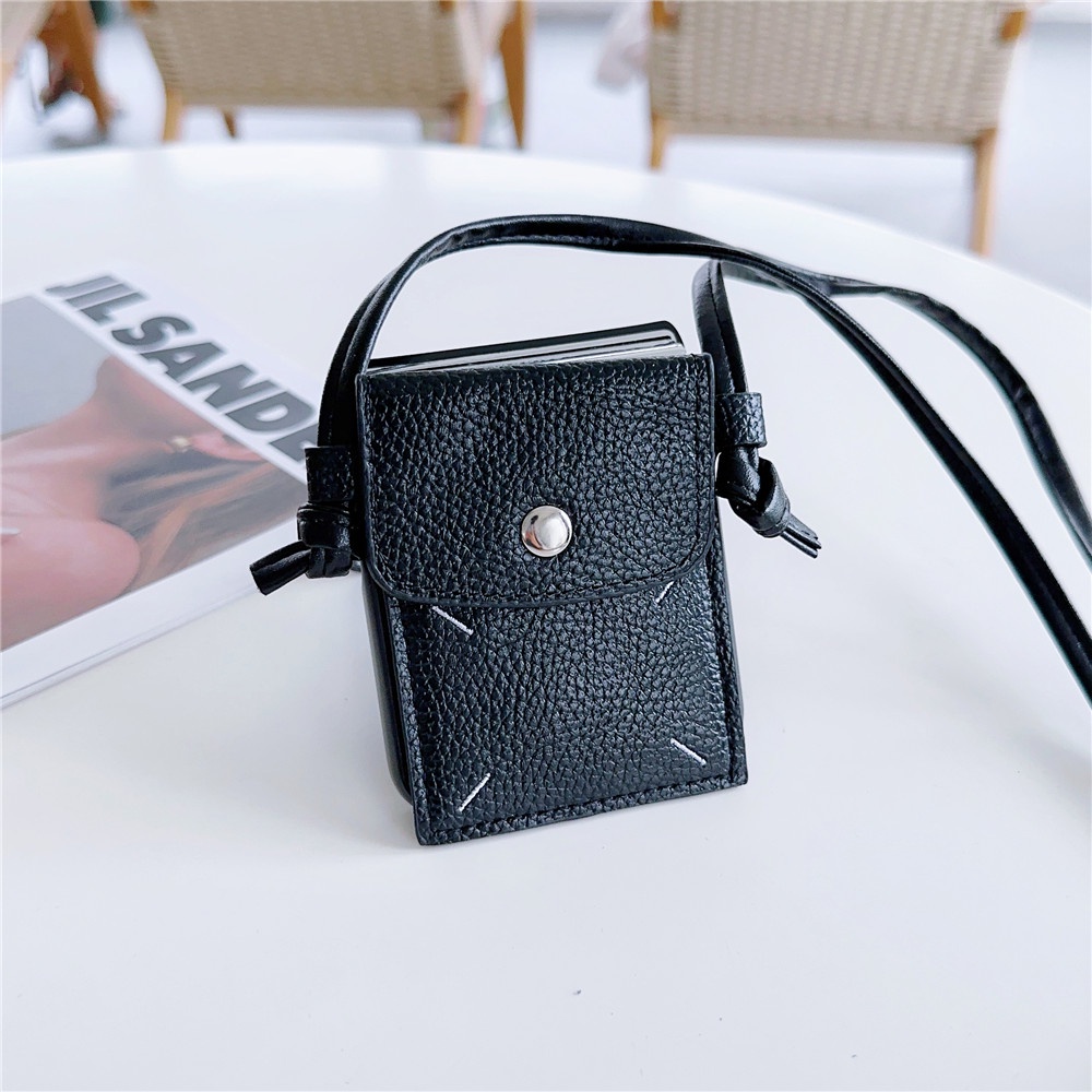 Ví crossbody lanyard phone case cho samsung galaxy z flip 5 flip5 zflip5 5g bao da chống sốc
