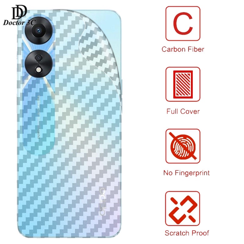 Miếng Dán Mặt Sau Điện Thoại Bằng Sợi Carbon 3D Cho OPPO Reno 15 15F 14 14F 13F 13 12 12F 11F 11 10 8T 8Z 8 7Z Find X9 X8 Pro Plus 5G 4G 2026