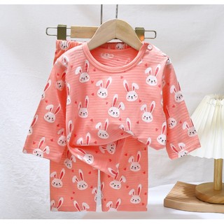 2 Cái / bộ Đồ Ngủ Trẻ Em Phù Hợp Với Bé Trẻ Em 100% Cotton Dễ Thương Đồ Ngủ Top + Quần / Bộ Quần Áo Trẻ Em