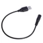 Cáp kết nối nam sang nữ USB sang 5,5mmx2,1mm Dây cấp nguồn DC 5V