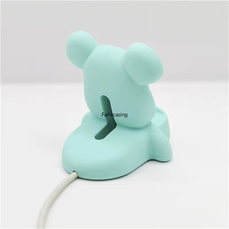 Đế Sạc Bằng Silicone Màu Trơn Cho Apple Watch Ultra 49mm 8 7 6 5 4 iWatch Series 3 2 1 SE