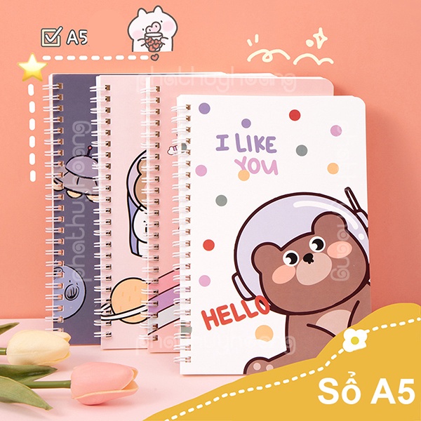 Sổ A5 cute 120 trang ( 60 tờ ) giá sỉ ( Chọn mẫu Nam / Nữ ) - GiftLove ...
