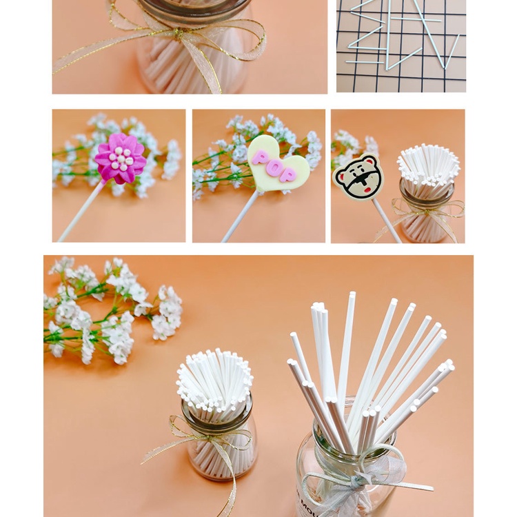 Set 100 Que Kẹo Mút Chất Lượng Cao