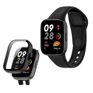 Ốp Mặt Kính Cường Lực Viền Silicon Thay Thế Cho Đồng Hồ Thông Minh Redmi Watch 3