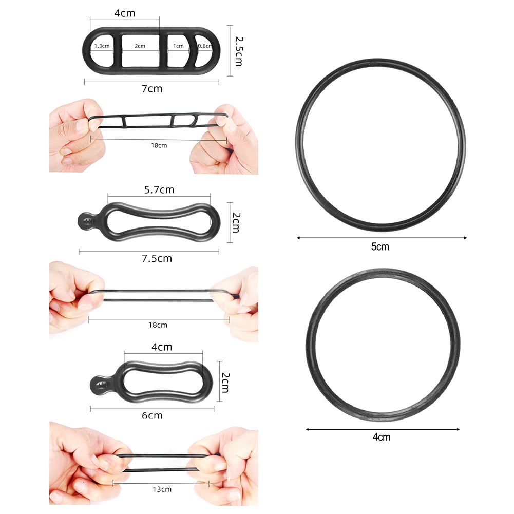 Dây Silicone Cố Định Đèn Pha Đa Năng Cho Xe Đạp
