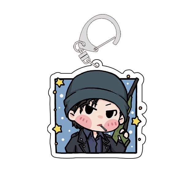 Móc khóa DETECTIVE CONAN ver VUÔNG CUTE Thám Tứ Lừng Danh in hình anime chibi Mica trong acrylic