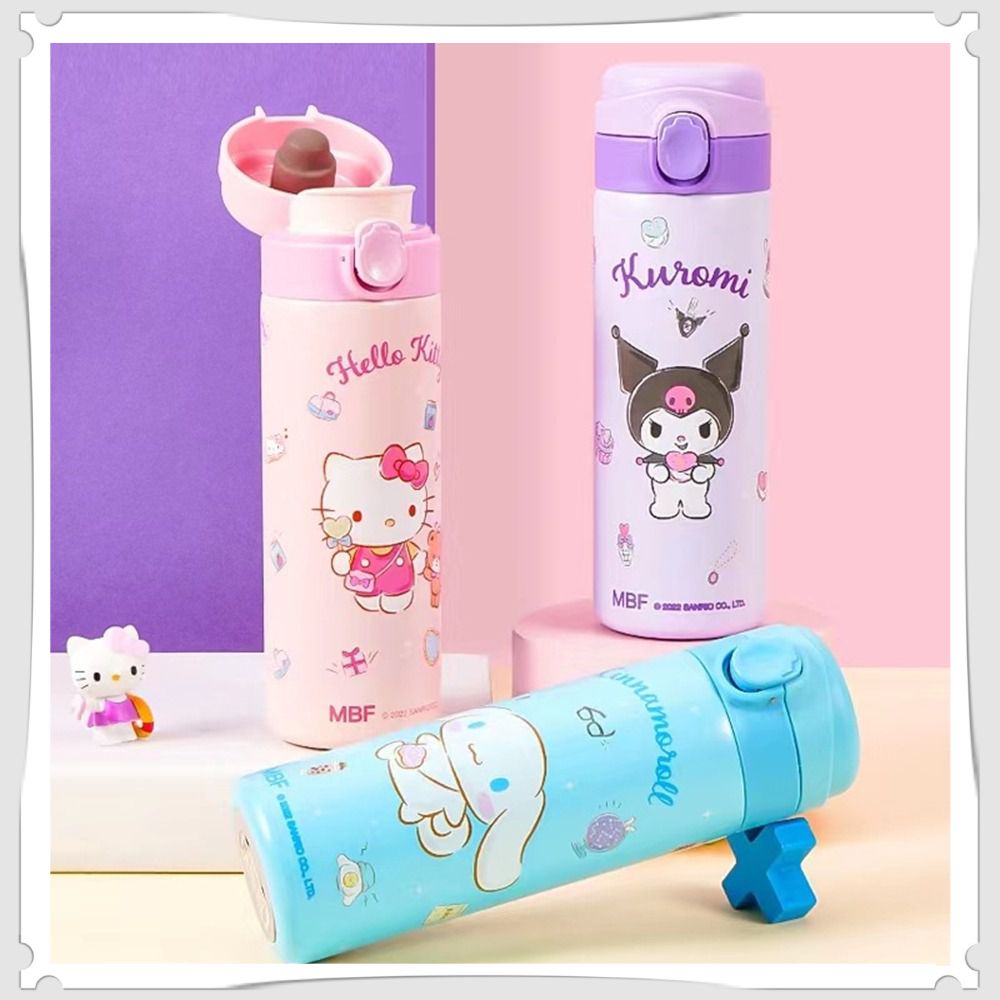 Bình Giữ Nhiệt Sanrio Kitty Kuromi My Melody Cinnamoroll Bình Nước Dung Tích Lớn Cốc Giữ Nhiệt 6692