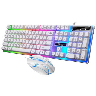 Bộ Bàn Phím + Chuột Máy Tính Có Dây Giả Cơ G21B, Sử Dụng Máy Tính Bàn, Laptop