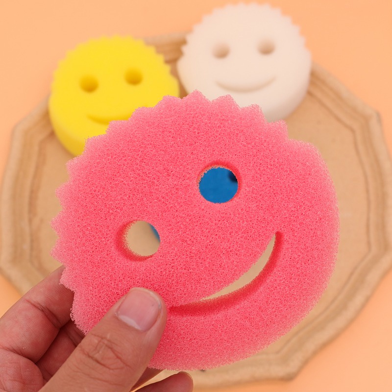 Set 1 / 5 Miếng Bọt Biển Lau Chùi Chén Dĩa Thấm Hút Nước Nhanh Khô Tiện Dụng