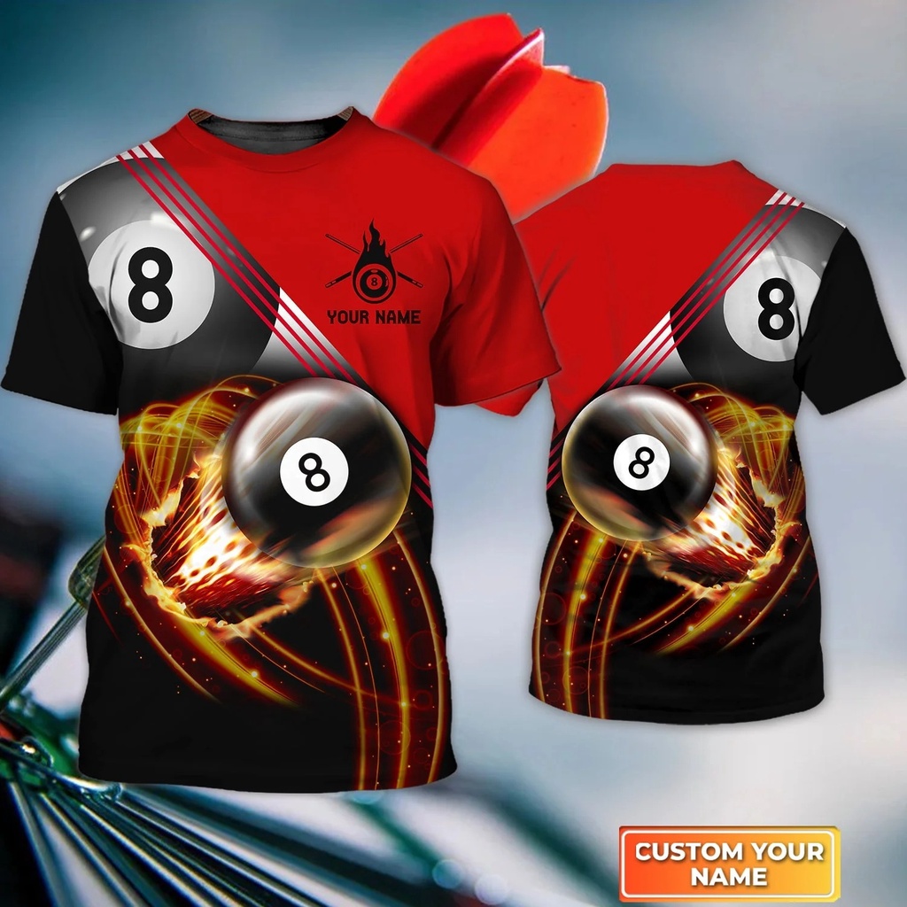 Áo Thun Nam In Hình Bida 3d Thời Trang Mùa Hè dw199