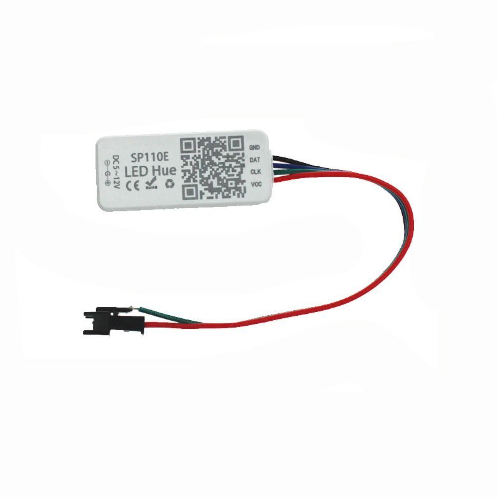 Bộ điều khiển đèn Led FANIELLAPOWELL SP110E, Bộ điều khiển đèn Led Bluetooth điều khiển ứng dụng có thể định vị riêng lẻ, / Bộ điều khiển Pixel Led DC5-12V thông minh RGBW cho WS2812B SK6812