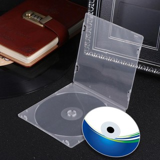 [Còn hàng] CD IDEANEST 20 chiếc, Hộp PP vuông trong suốt, Vỏ đĩa đơn phong cách mỏng có thể cài đặt DVD hộp cao su mềm