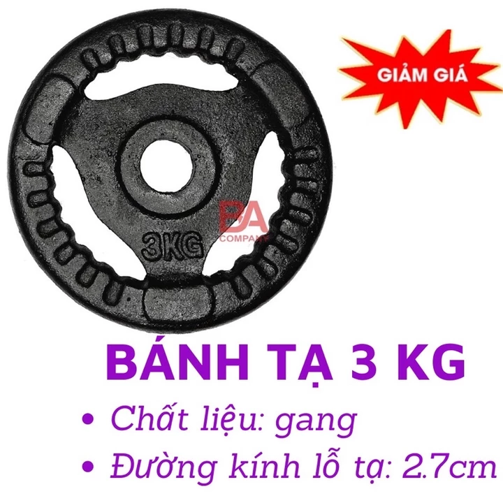 Combo 50kg Tạ Tay Kết Hợp Tạ Đẩy ( 50kg Tạ Gang , 2 Đòn Tay 35cm, 1 Đòn Dài 1.5m ) Tặng Găng Tay Tập Gym – 5