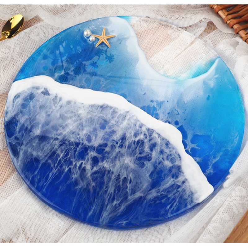 Khuôn silicone Hình Tròn 30cm Làm Đế Lót Ly Bằng epoxy resin epoxy resin Nghệ Thuật