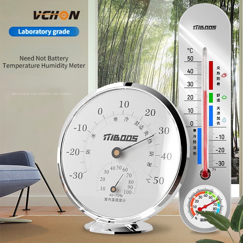 Nhiệt Kế Đo Nhiệt Độ Và Độ Ẩm Gắn Tường Độ Chính Xác Cao Tiện Dụng Cho Gia Đình