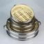 JUNYUE88US Máy Hấp Thực Phẩm Lồng Tre Chịu Nhiệt Bánh Bao Dim Sum Nhà Bếp Giá Hấp Bằng Thép Không Gỉ