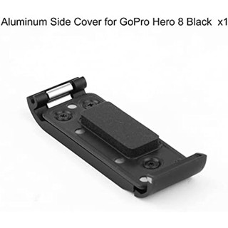 Thay Thế Cửa Bên Nhôm Wateproof Pin Dành Cho GoPro Hero 8 Đen Sửa Chữa Phụ Kiện Cho GoPro 8 33ft Chống Nước Khe Cắm Thẻ SD Nắp Pin