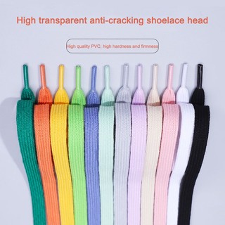 1 Cặp Dây Buộc Giày Thể Thao Bằng Vải canvas cotton Màu Trơn Dành Cho Nam Nữ