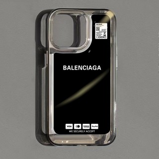 BALENCIAGA Ốp Điện Thoại Trong Suốt Chống Sốc Cho iphone 14 11 13 12 X XS Pro Max xr Mini xr Samsung Galaxy S23 S22 ultra plus