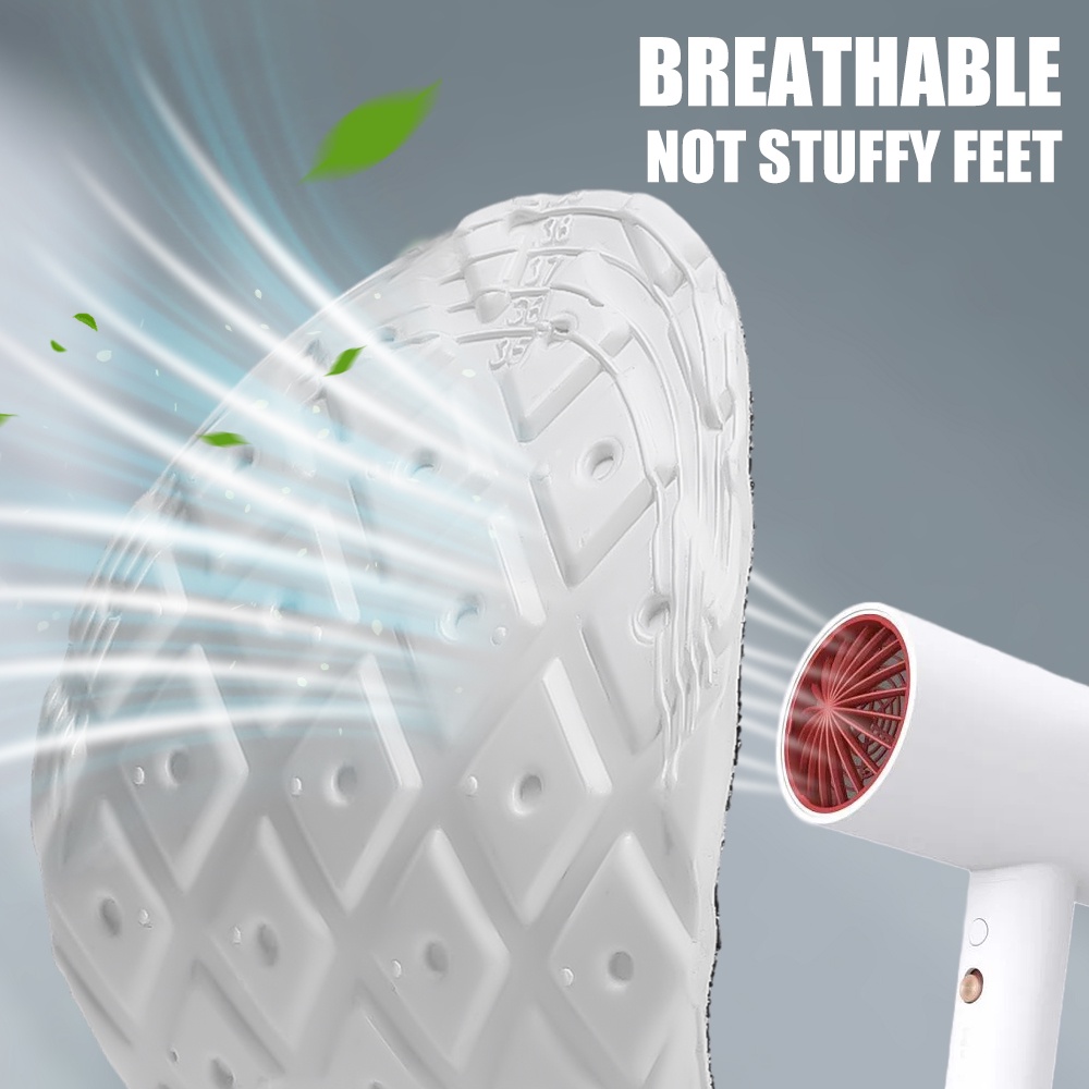 Đệm Lót Giày Thể Thao Bằng Cao Su Non Latex Mềm Mại Màu Đen Thoáng Khí Chống Thấm Nước Chống Mồ Hôi